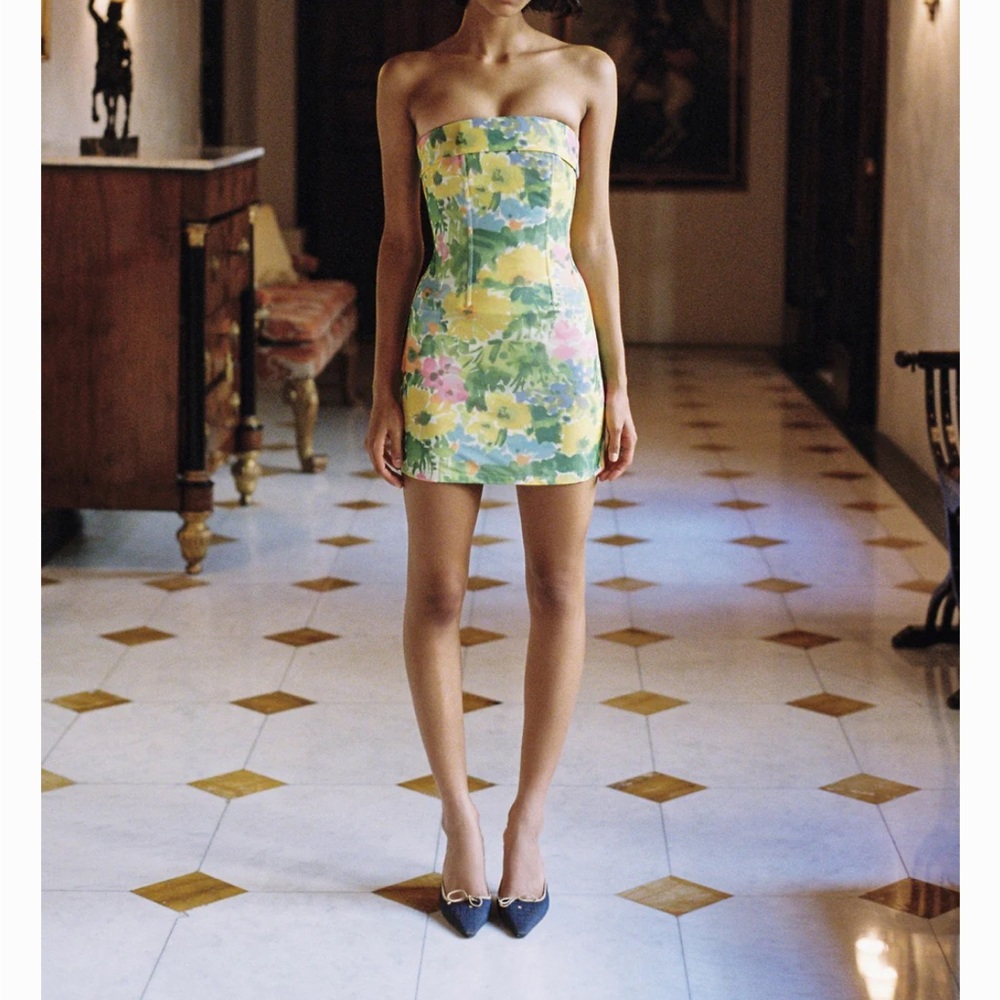 With Jean Floral Corset Chloe Dress